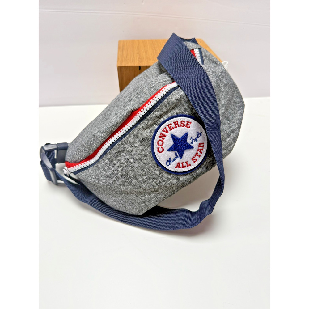 Converse All Star Gray Crossbody Fanny Pack Sling Bag Adjustable Strap Casual